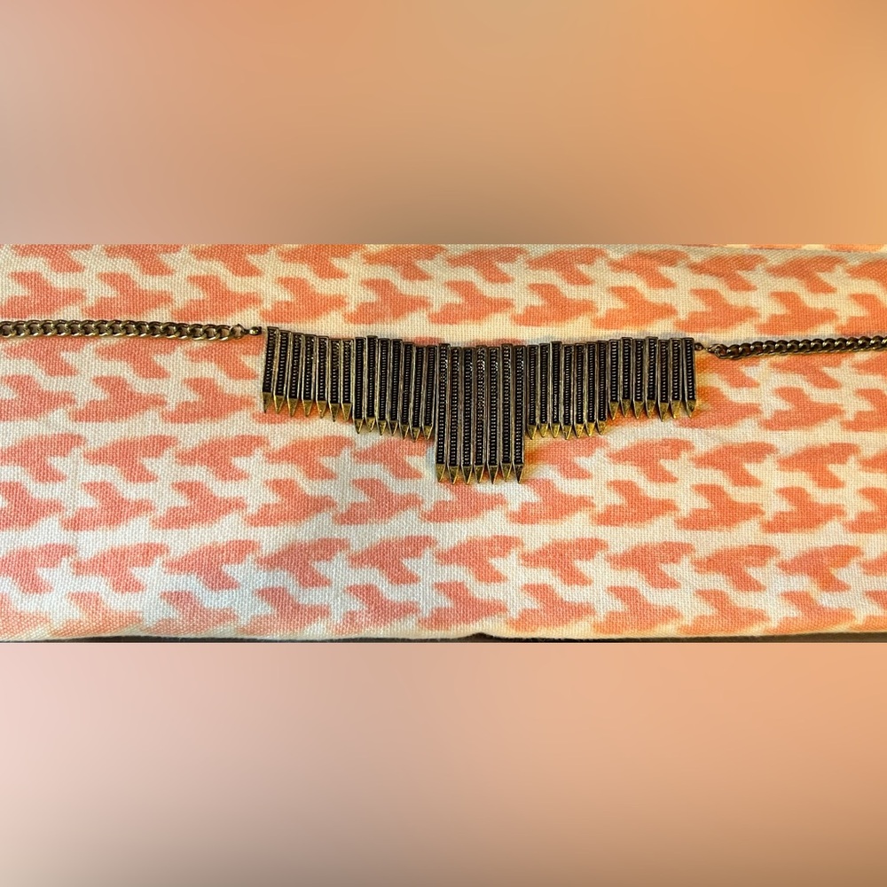 Gold and Black Statement Necklace